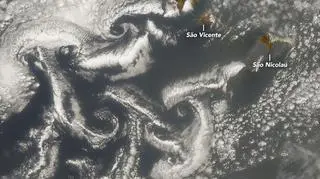 Pył nad Wyspami Zielonego Przylądka (NASA)