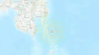 Rejon trzęsienia ziemi (USGS)