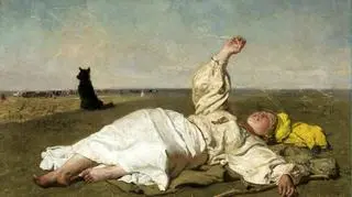 Reprodukcja obrazu "Babie lato" Józefa Chełmońskiego