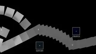Rodzinny portret. Brakuje Marsa, a także Merkurego - przez zbyt małą odległość kątową od Słońca (NASA)