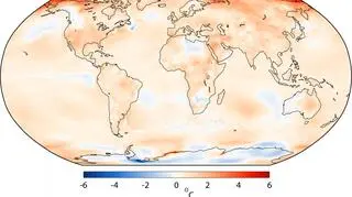 Różnica temperatur między rokiem 2017 a okresem 1981-2010