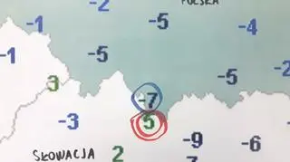 Różnica temperatury w Tatrach i na Kasprowym Wierchu w piątek rano