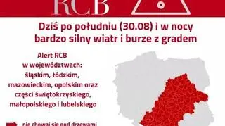 Rządowe Centrum Bezpieczeństwa wysłało Alert RCB