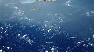 Saharyjski pył nad Haiti, 1994 (NASA)