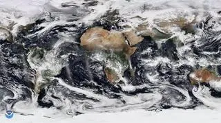Satelitarna mapa pogodowa świata wykonana przez satelitę NOAA-20 9 lutego 2020 roku (NASA)