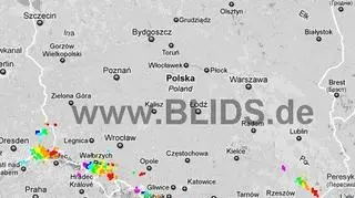 Ścieżka burz nad Polską (17.00-19.00) (blids.de)