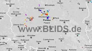Ścieżka burz nad Polską (godz