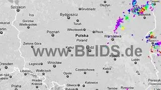 Ścieżka burz nad Polską (godz