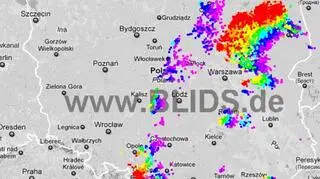 Ścieżka burz nad Polską (godz