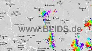 Ścieżka burz nad Polską (godz