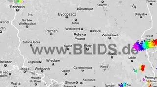 Ścieżka burz nad Polską (godz