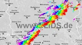 Ścieżka burz nad Polską (godz