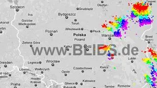 Ścieżka burz nad Polską (godz