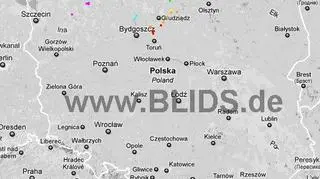 Ścieżka burz w godzinach 13