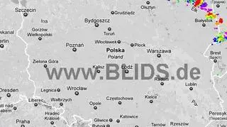 Ścieżka burz w godzinach 14.15-16.15 (blids.de)