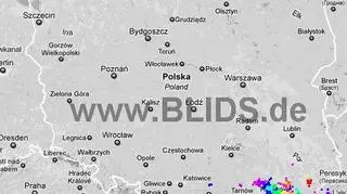 Ścieżka burz w godzinach 14