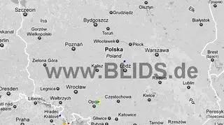 Ścieżka burz w godzinach 14.45-16.45 (blids.de)