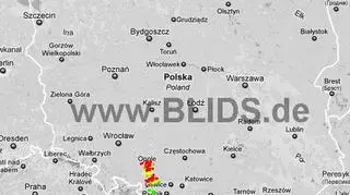 Ścieżka burz w godzinach 15-17 (blids