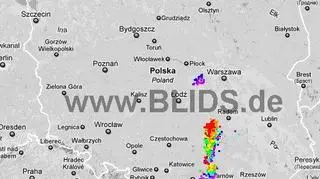 Ścieżka burz w godzinach 15.30-17.30 (blids.de)