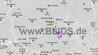 Ścieżka burz w godzinach 15.45-17.45 (blids.de)