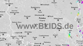 Ścieżka burz w godzinach 16
