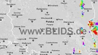 Ścieżka burz w godzinach 16