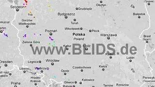 Ścieżka burz w godzinach 16