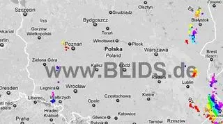 Ścieżka burz w godzinach 16.45-18.45 (blids.de)