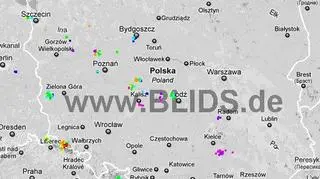 Ścieżka burz w godzinach 17