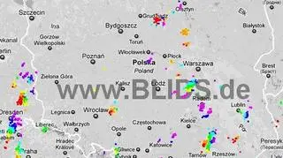 Ścieżka burz w godzinach 17