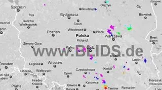Ścieżka burz w godzinach 17