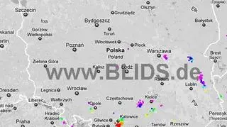 Ścieżka burz w godzinach 17