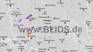 Ścieżka burz w godzinach 17