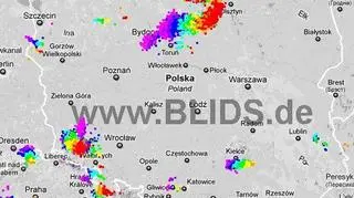 Ścieżka burz w godzinach 17
