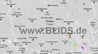 Ścieżka burz w godzinach 18
