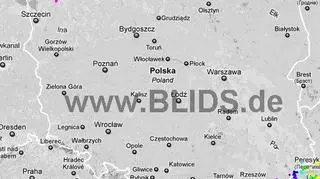 Ścieżka burz w godzinach 18.00-20.00 (blids.de)