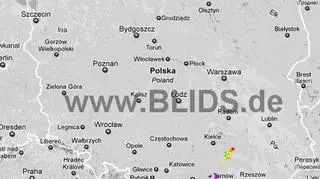 Ścieżka burz w godzinach 18.15-20.15 (blids.de)