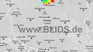 Ścieżka burz w godzinach 18