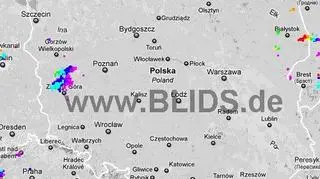 Ścieżka burz w godzinach 18