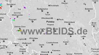 Ścieżka burz w godzinach 18.30-20.30 (blids.de)