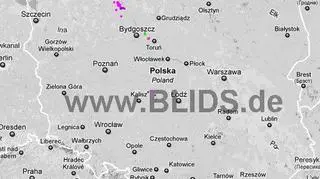 Ścieżka burz w godzinach 18.30-20.30 (blids.de)