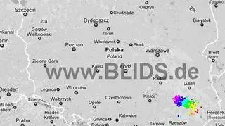 Ścieżka burz w godzinach 18