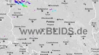 Ścieżka burz w godzinach 18