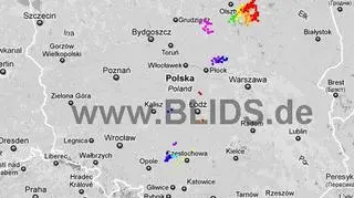 Ścieżka burz w godzinach 19