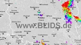 Ścieżka burz w godzinach 19