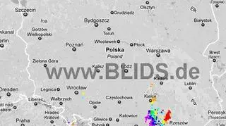 Ścieżka burz w godzinach 19
