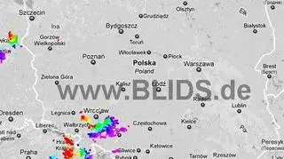 Ścieżka burz w godzinach 19.30-21.30