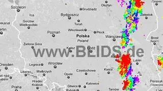 Ścieżka burz w godzinach 19