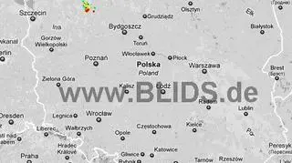 Ścieżka przechodzenia burz nad Polską (blids