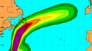 Siła wiatru Ophelii (NOAA/NHC)